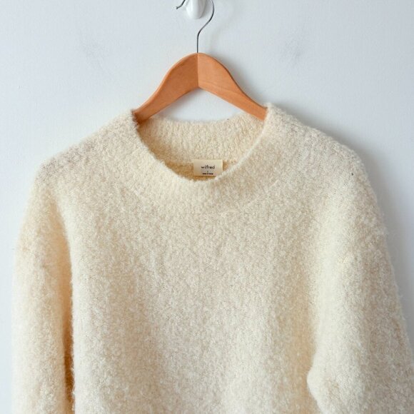 Aritzia Wilfred Seissan Alpaca Wool Sweater Birch Size 1/ Small - Picture 8 of 11